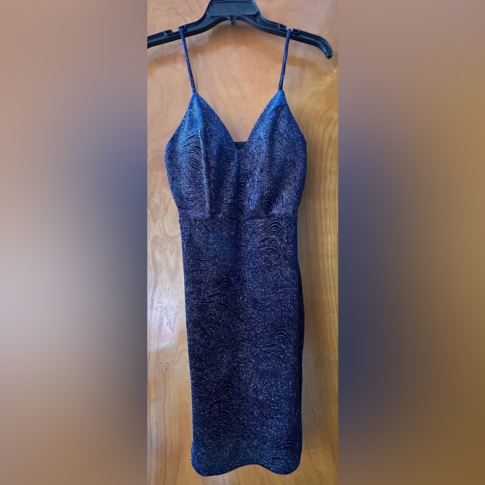 Windsor Navy Glitter Dress